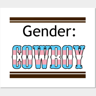 Gender: COWBOY - Trans Colors Posters and Art